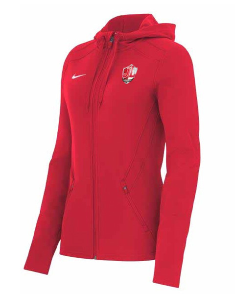 Veste Capuche Drifit Rouge Femme 2025-2026